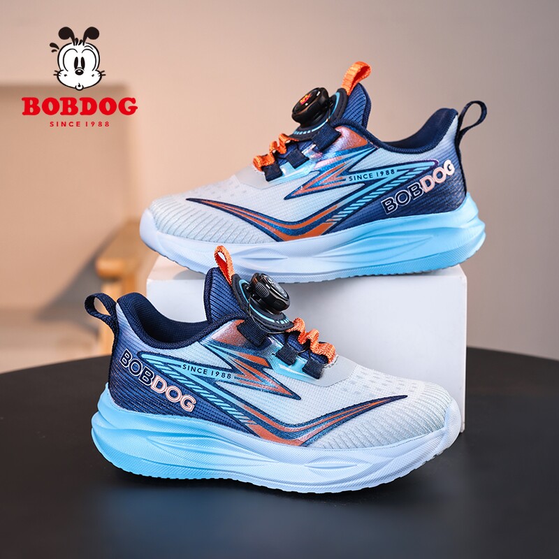 巴布豆童鞋男童运动鞋子2026春秋季新款网面透气中大童儿童跑步鞋