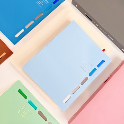 日本Maruman满乐文Clarte莫兰迪色活页本B5大容量笔记本可拆卸本