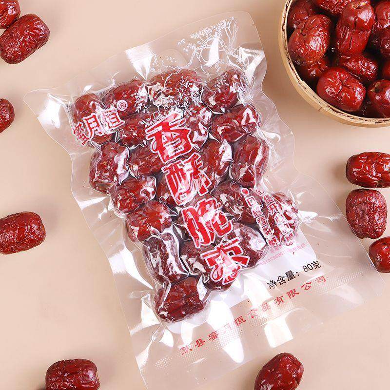 蜜月恒脆枣无核香酥脆枣嘎嘣脆空心脆枣真空包装