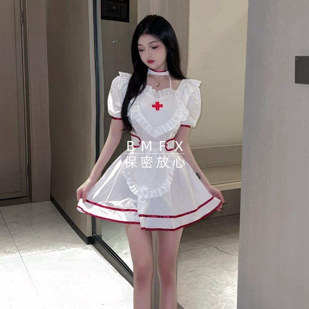 可爱护士小姐姐！纯欲风连衣裙cosplay制服套装万圣节网红主播服