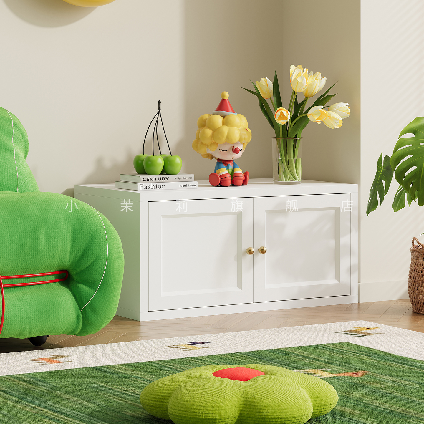 家用儿童书架小型铁艺绘本玩具