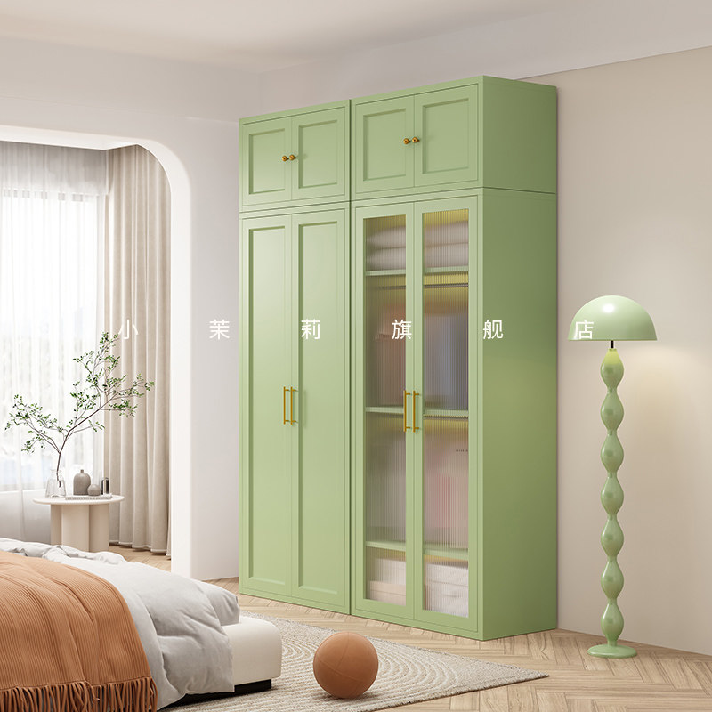 新款铁艺衣柜简约现代无甲醛铁皮儿童大衣橱家用卧室大容量储物柜