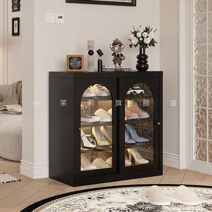 家用钢制鞋柜入户玄关进门口落地多层防尘鞋架简易大容量收纳鞋柜
