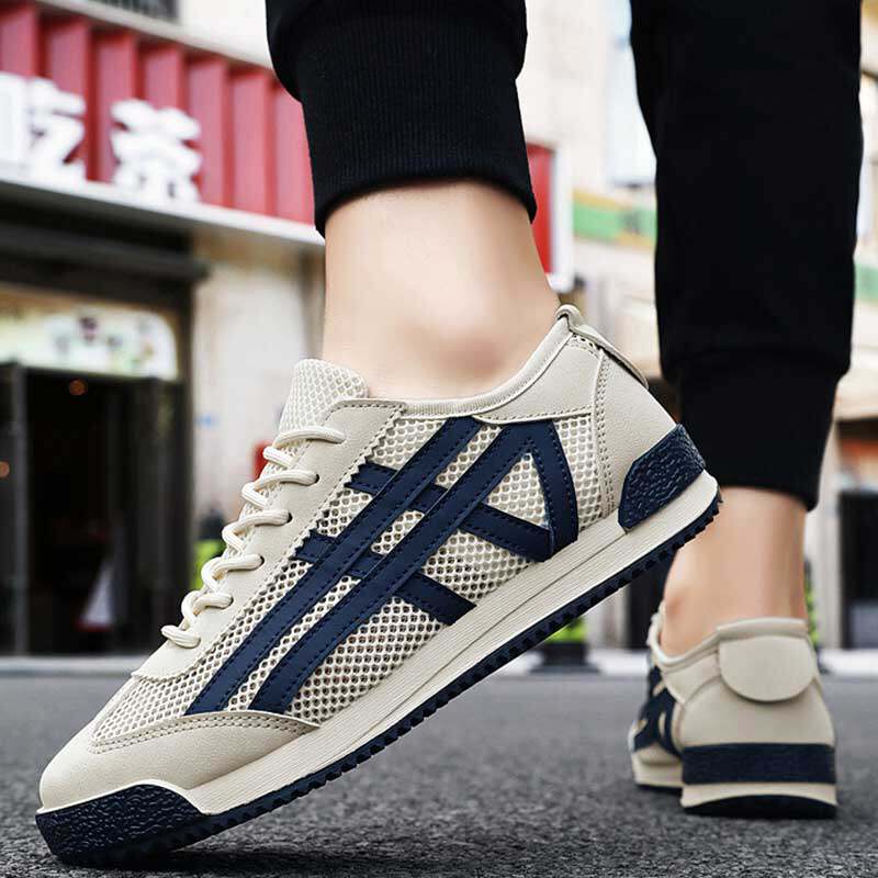 阿甘男鞋夏季透气薄款镂空网鞋男款运动休闲板鞋跑步轻便网面潮鞋
