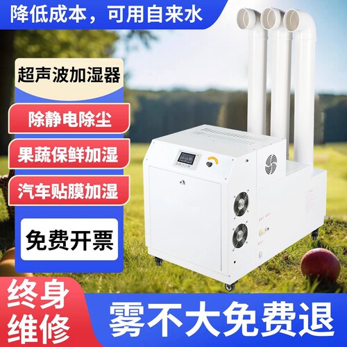 工业喷雾加湿器超声波雾化机回潮机食用菌加湿商用冷库保鲜加湿机