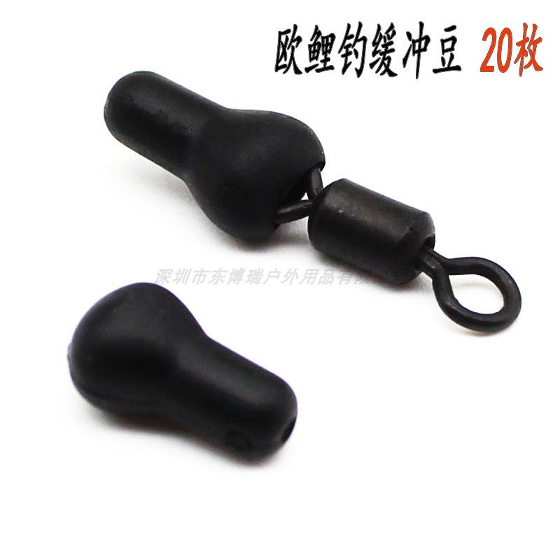 20枚反底钓组配件 罗尼钓组缓冲豆 欧式库钓野钓垂钓用品飞德大物