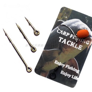 Sting Bait 059 钓组带倒刺直柄钩飞德钓法珠珠钓配件 欧式