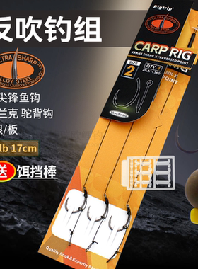 东博瑞欧鲤钓成品线组反吹钓组极尖锋克兰克驼背钩BLOW BACK RIG