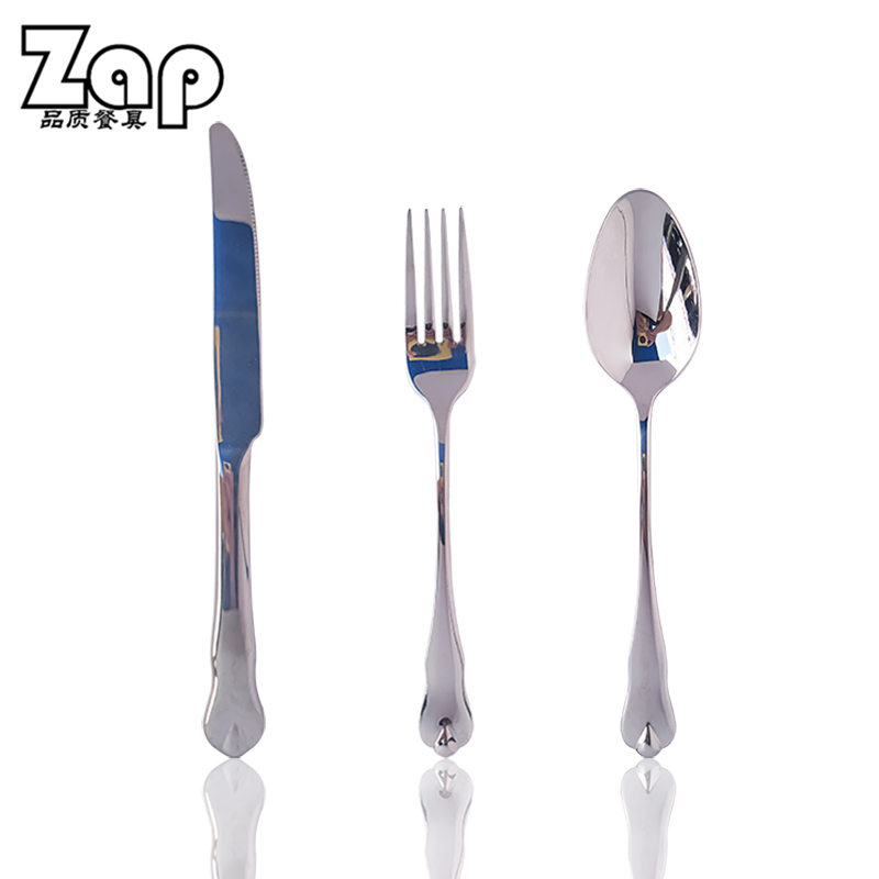 GH水滴银刀叉勺子无磁不锈钢