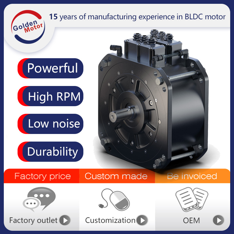 20kW PMSM BLDC Motor for Scooters & Lawn Mowers高转速电机