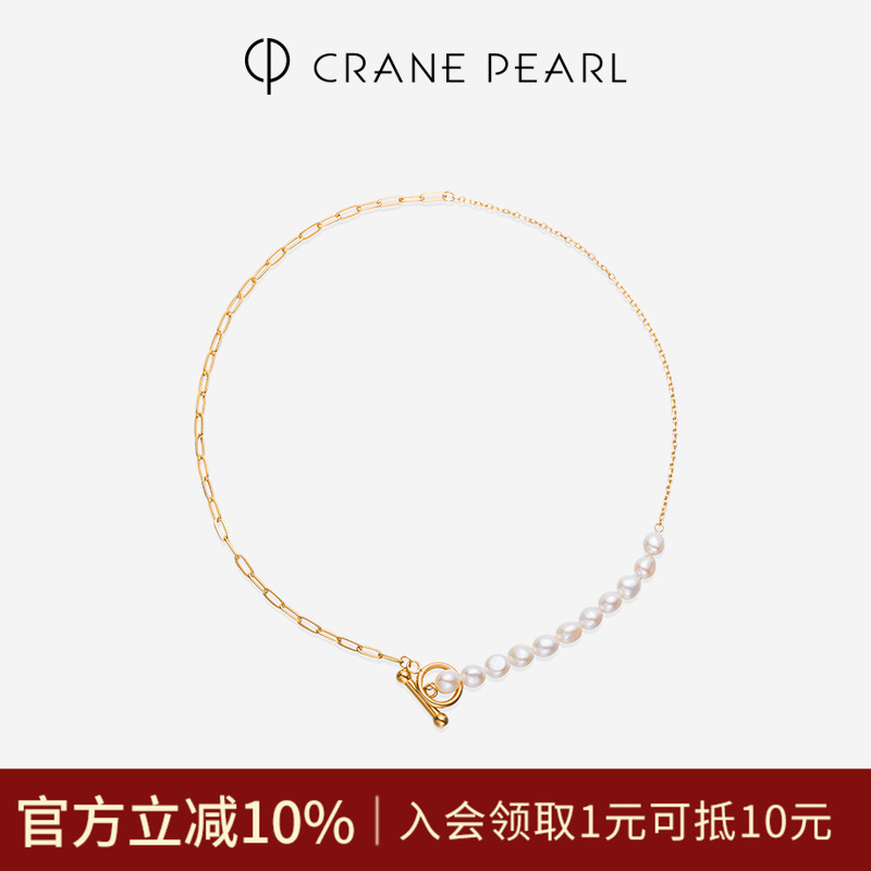蔻润佛罗伦萨日记天然淡水珍珠项链锁骨链女小众设计京润节日礼物