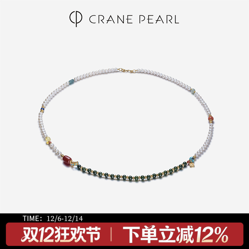 天然淡水珍珠毛衣链蔻润