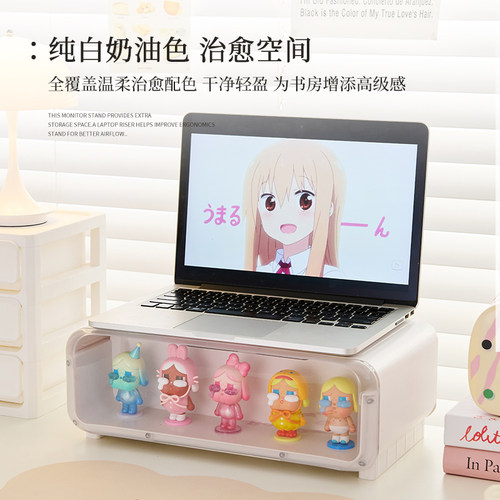 小号桌面显示器增高架盲盒手办收纳展示架透明置物架学生书桌办公