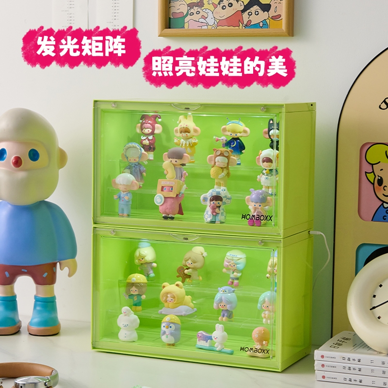四色可选三层阶梯式手办盒