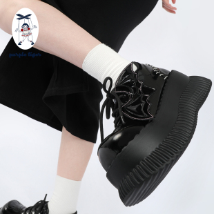 百搭增高休闲皮鞋 purple 2026女新款 辣妹甜酷厚底鞋 tiger 原创