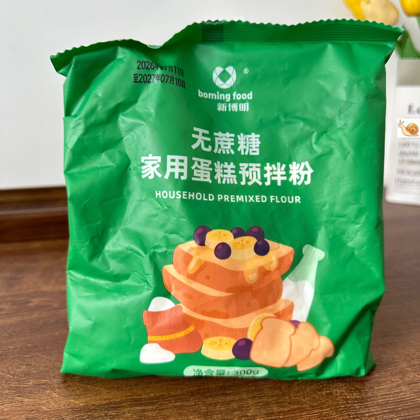 新博明无蔗糖家用蛋糕粉300g