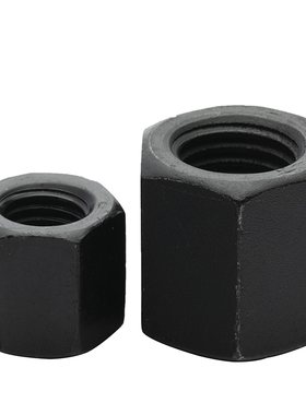 GB55六角加厚螺母8.8级发黑锁紧螺母M6M8M1M0M12M14M16M18M20-M48