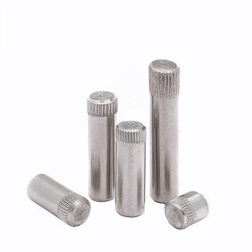 不锈钢滚花销滚花轴圆柱销钉轴销玩具城连接杆锁具ф4-ф10实心销