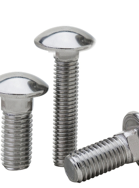 304不锈钢马车螺丝螺丝货架桥架大扁头加长M6M8M10方颈螺半圆头