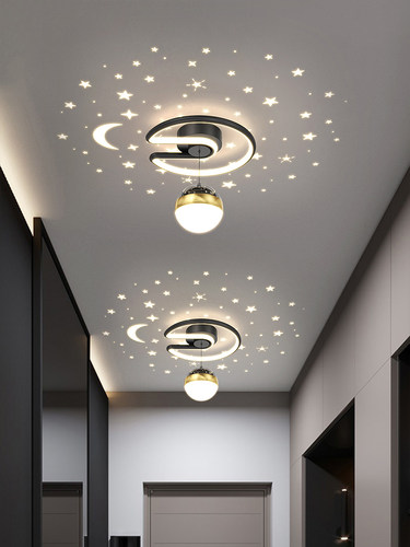 星空过道走廊玄关灯现代简约北欧创意网红投影星光满天星阳台灯具