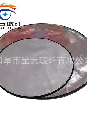 两层加厚铝箔隔热烧烤防火毯硅胶圆形垫重型防火圆盘24/32/36inch