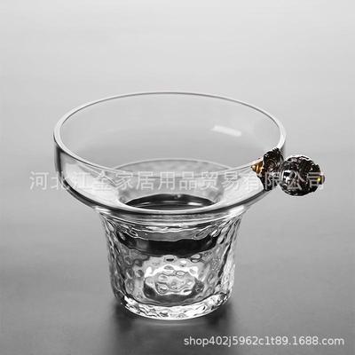 创意耐热透明玻璃茶漏茶滤公道杯漏斗套装不锈钢茶叶过滤网滤茶器