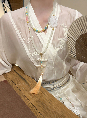 新中式汉服璎珞古风明制流苏项链