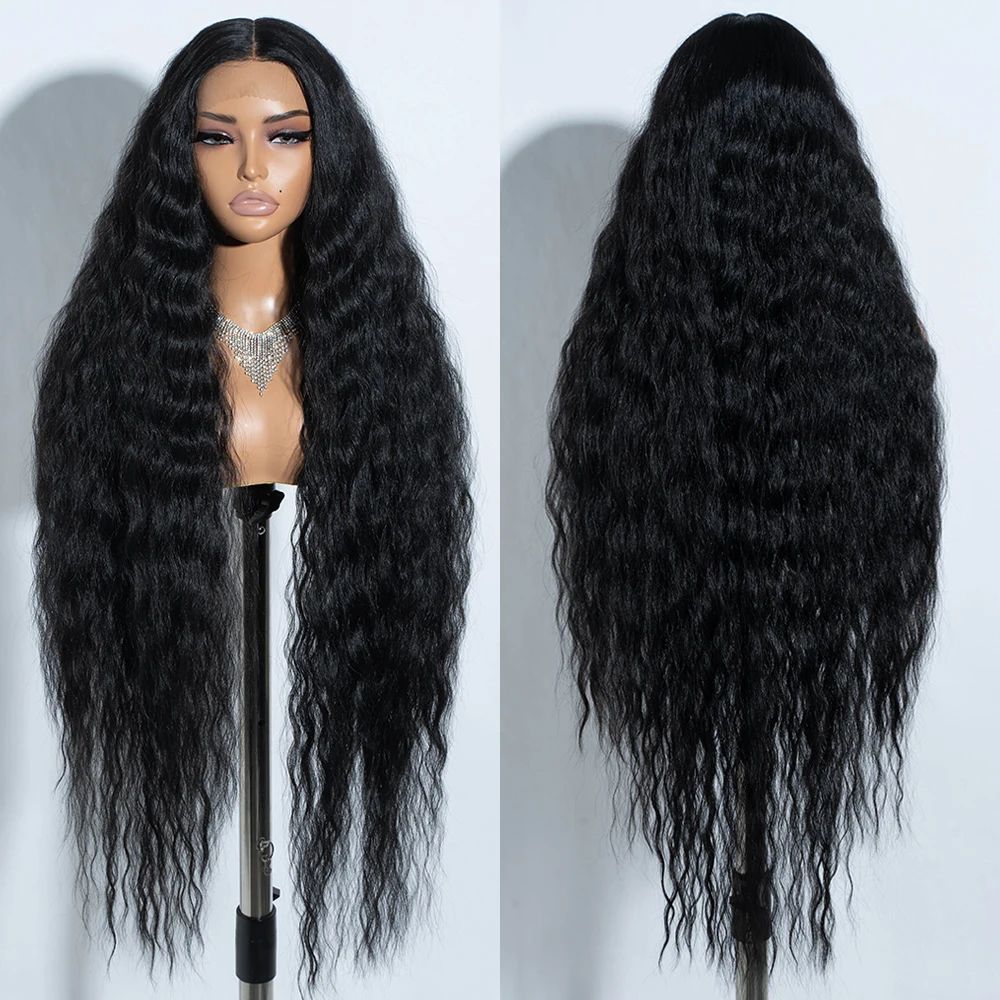 Synthetic Cosplay Lace Wigs For Black Women Long Curly Hair