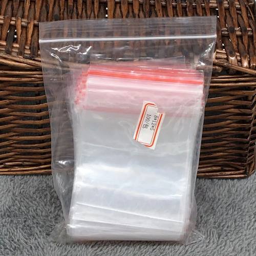 100PCS 8X12CM Zip Lock Bags Clear 2MIL Poly Bag Reclosable P