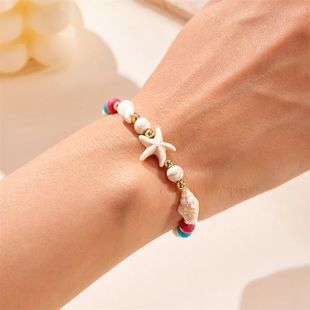 Bohemian Starfish Conch Shell Beads Bracelet For Women Girls
