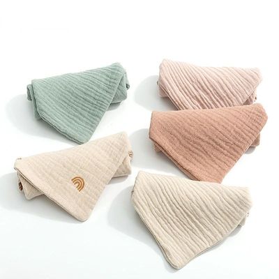 5 Pcs/set Cotton Gauze Handkerchief  Towel 4-layer Small Squ