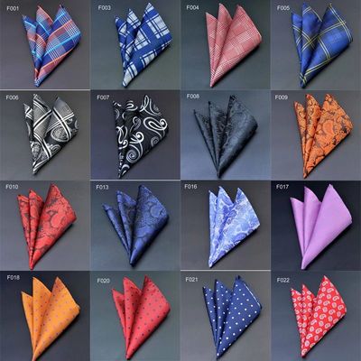 41 Colors Men's Handkerchief Plaid Dot Paisley Hankies Hanky