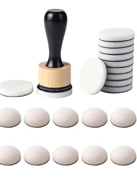 Flat / Domed Foam Refills Replacement Applicators Mini Ink B