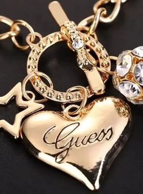 Big Heart Charm Hallowout Star Fire Ball Bracelet For Women