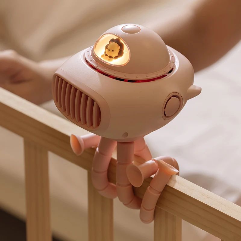 Stroller Fan - 3600mAh Rechargeable 3-Speed Silent Fan with