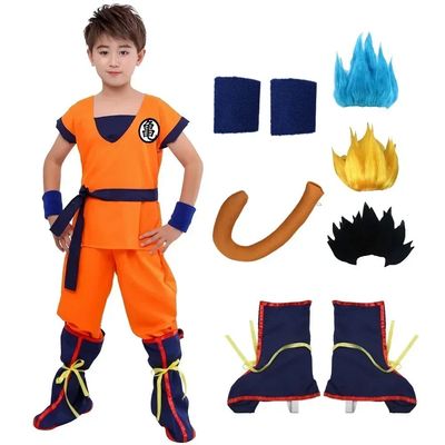Halloween Adult Kids Suits Son Goku Gui Carnival Anime Cospl