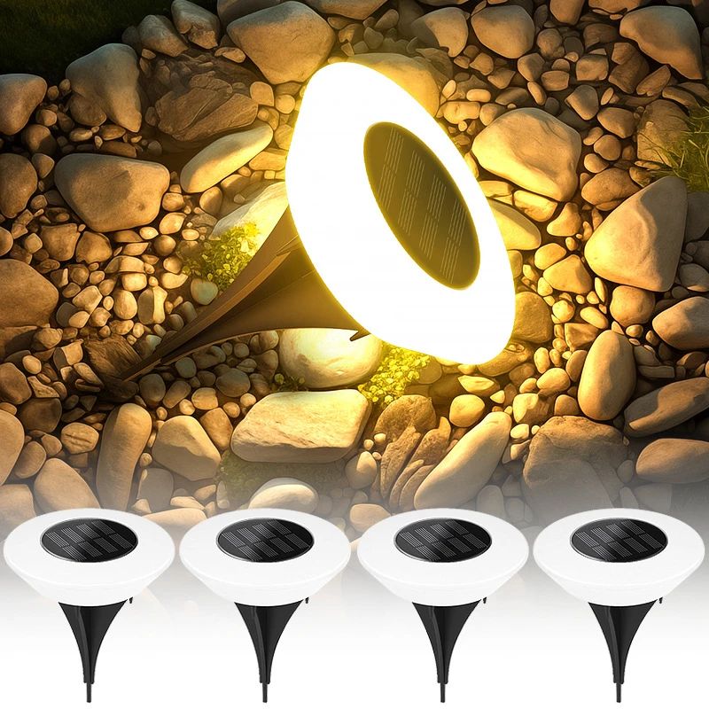 1/4PCS Solar Outdoor Lights 14LED Waterproof Lawn Lamp,360°