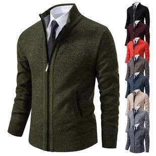 Autumn And Winter New Jersey Men's Casual Sports Coat Solid