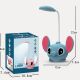 Stitch Desk With Led Lamp Sharpener Pencil Lilo Foldable