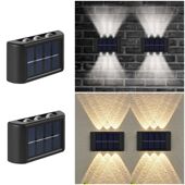 Powered 6LED Garden Light Solar Waterproof Wall Outdoor Bead