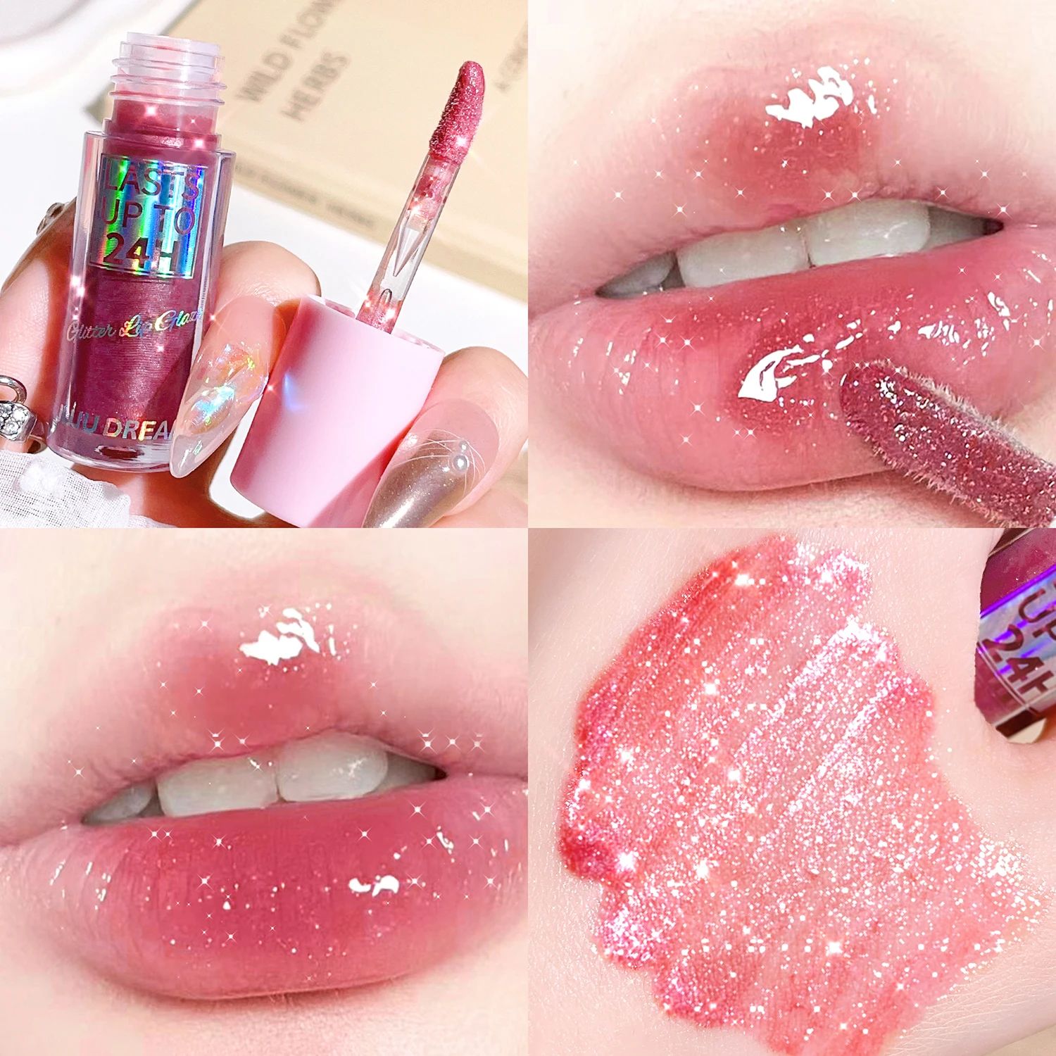 Sparkling Gloss Lip Balm – Water-Gloss Mirror Finish, Moist