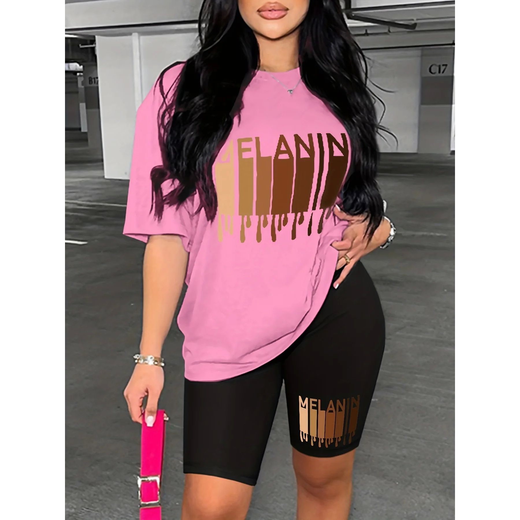 Women's Casual Loose  Short Sleeved Two-piece Set