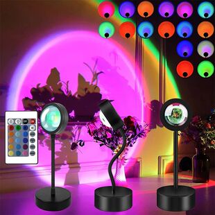 Sunset Lamp Night Light Multi Colors Sunset Projector Smart