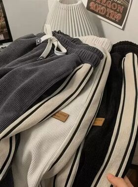 2024 New Style Loose Fit Casual Pants For Men Korean rendy V