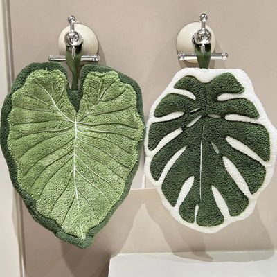 Leaf Hand Towel Absorbent Kitchen Towel Soft Towel for Hands