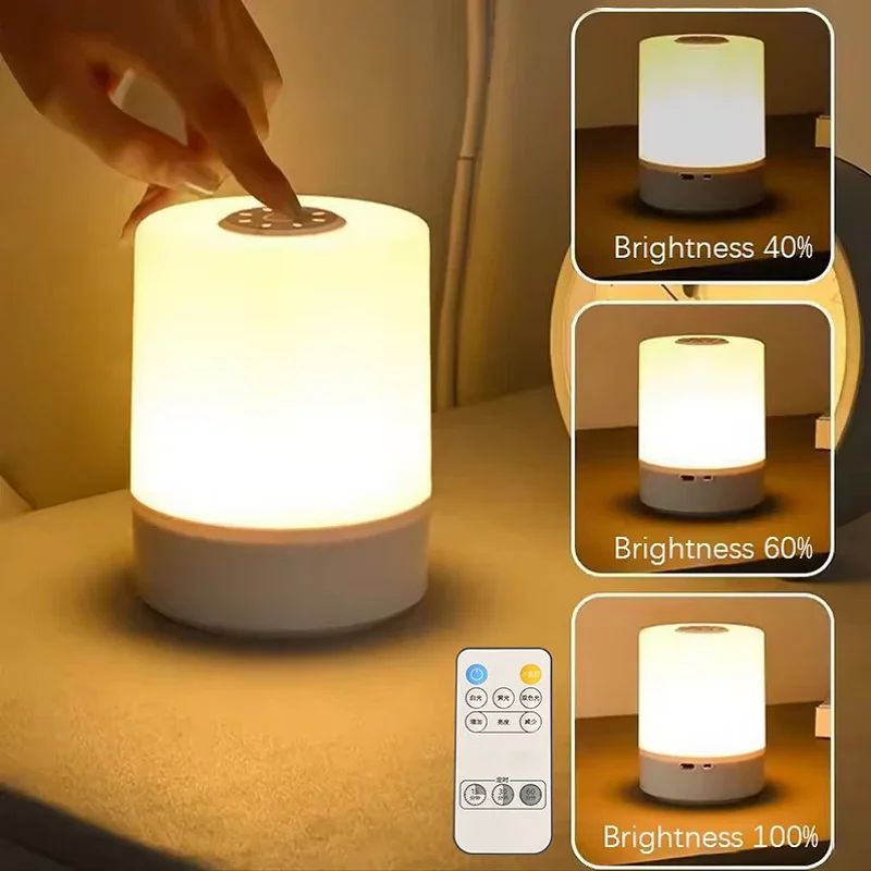 Bedside Led Night Lights Dimmable Charging Desktop Night Lam