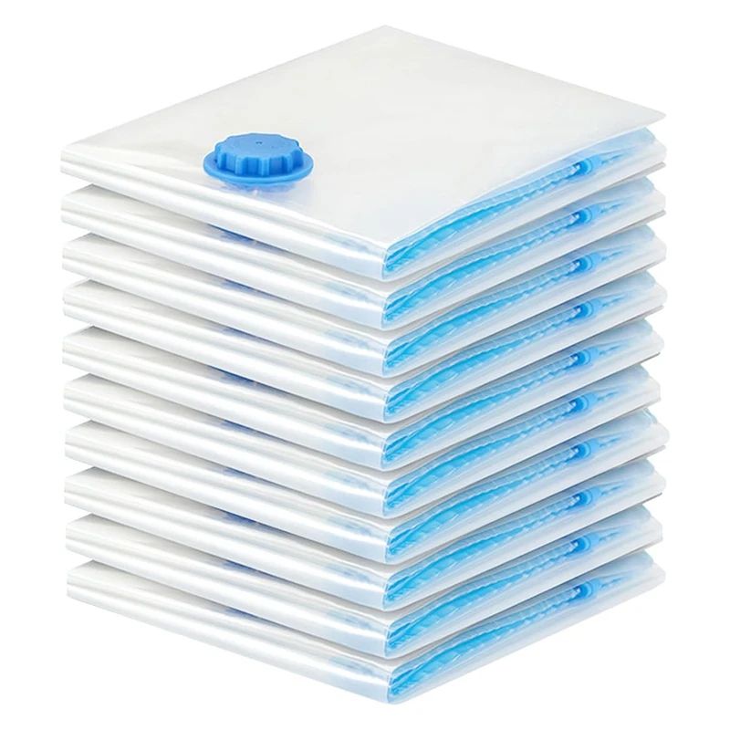 Vacuum Bags For Clothes - Pack Of 10 40 X 30 Cm Reusable Sto