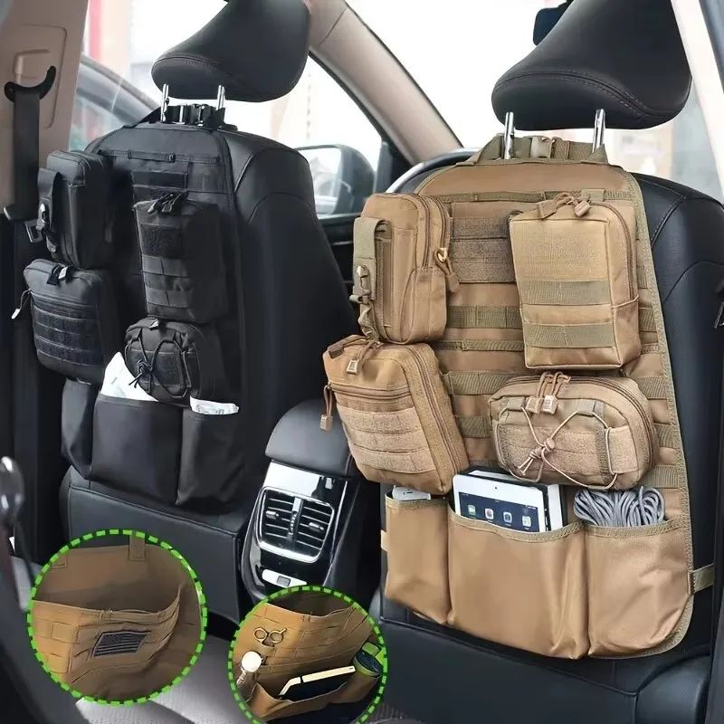 Car Backseat Hanging Bag, Tactical Accessory Organizer, Self