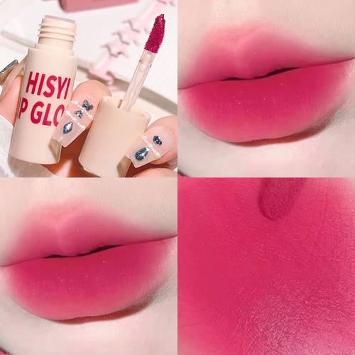 6 Colors Matte Velvet Lip Glaze, Natural Long-Lasting Highly