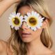 Sunglasses Funny Little Shape Sunflower Glasses Daisy Sun